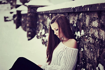 In My Mind, winter, soft, lady, modelmind HD wallpaper