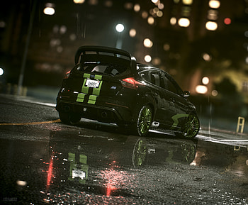 Rain, Ford, Cars, Ford Focus, Ford Focus Rs HD wallpaper