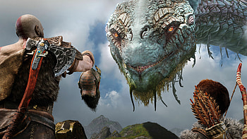 Jormungandr, God of War HD wallpaper