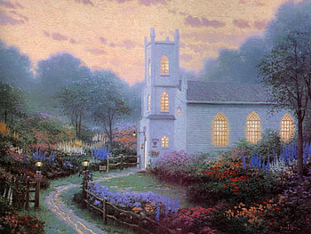 Blossom Hill Church, gardens, lord, church, country, lovely HD wallpaper