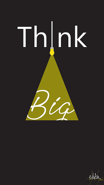 Thonk Big, minimalist HD phone wallpaper