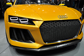 2017 Audi Matrix LED, audi, cars, yellow, lights HD wallpaper
