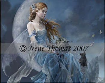 Blue moon girl, water moon girl, girl, moon girl HD wallpaper