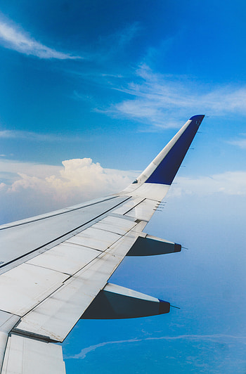 Sky, View From Above, Miscellanea, Miscellaneous, Flight, Airplane Wing, Wing Of The Plane HD phone wallpaper