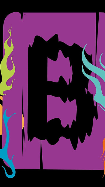 B Name, Design, Black HD phone wallpaper