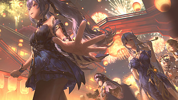 Keqing Ningguang Yun Jin Lumine Paimon Xinyan Genshin Impact HD wallpaper