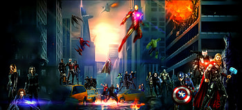 Avengers and agents of shield, marvel, fan art HD wallpaper