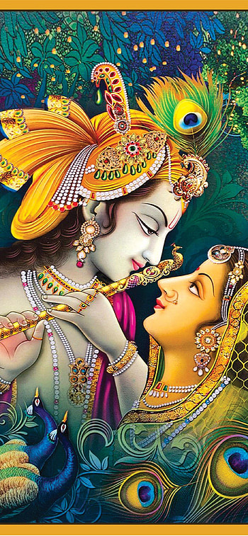 Lord Radha Krishna Painting top , Radha Krishna HD phone wallpaper