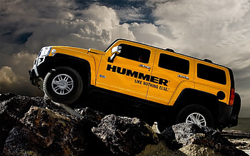 Auto, Hummer, Cars, Hammer, Left View, View From The Left, H3 HD wallpaper