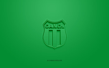 Nueva Chicago, creative 3D logo, green background, Argentine football team, Primera B Nacional, Buenos Aires, Argentina, 3d art, football, Nueva Chicago 3d logo HD wallpaper