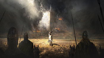 Ride now, ride to Gondor, Brave warriors, Epic battle, Lord of the Rings HD wallpaper
