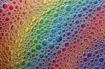 Rainbow bubbles, digital, abstract, rainbow, water, bubbles HD wallpaper