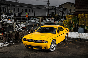 Dodge Chalanger, dodge-challenger, 2017-cars, cars, yellow, dodge HD wallpaper