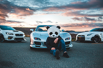 Mask, Races, Mazda, Cars, Panda HD wallpaper