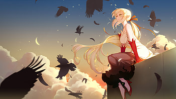Monogatari Series Anime Girls Oshino Shinobu , anime-girl, anime, artist, artwork, digital-art HD wallpaper