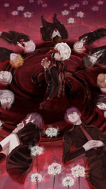 Tokyo Ghoul: Scarlet Waltz | Ghoul Bloom | Red Spiral Lockscreen, Anime, Tokyo Ghoul HD phone wallpaper