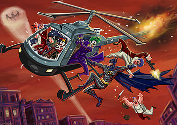 Batman Vs Villians , batman, superheroes, digital-art, artwork, behance HD wallpaper