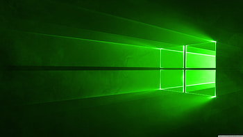 Green Windows 10 HD wallpaper