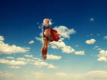 super girl, girl, normal, jpg, super HD wallpaper
