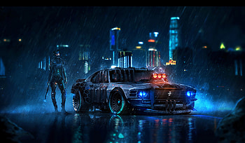 Ford Mustang Cyberpunk, Futuristic aesthetics, High-tech innovation, Automotive revolution HD wallpaper