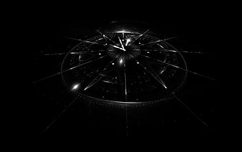 Abstract, Clock, Dark, Fractal, Clock Face, Dial, Hologram HD wallpaper