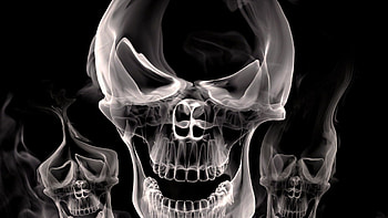 3d Skull Smoke | | HD wallpaper
