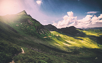 Nature, Mountains, Clouds, Panorama HD wallpaper