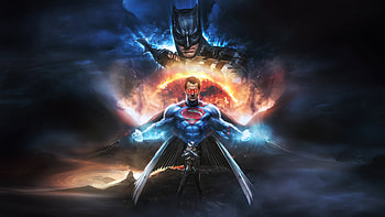 Wonderstruck Heroes, superman, wonder-woman, batman, superheroes, artwork, digital-art HD wallpaper