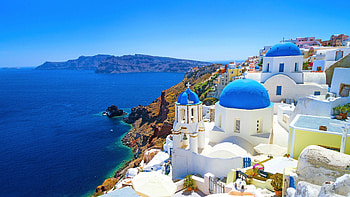 Santorini, Greece HD wallpaper