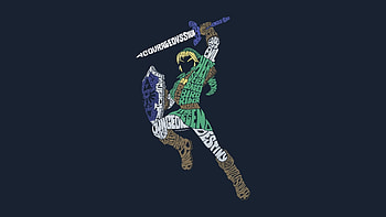 The Legend Of Zelda, typography, warrior HD wallpaper