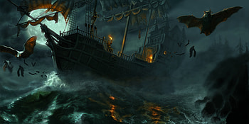 Ship, Fantasy HD wallpaper