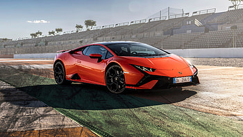 Orange, Lamborghini, Huracan, Tecnica, Car, 2022 2 Cars HD wallpaper