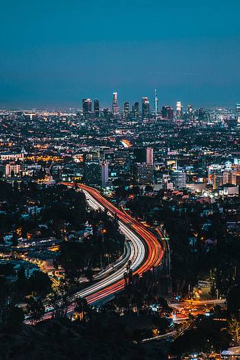 Cities, City, Building, View From Above, Night City, Urban Landscape, Cityscape HD phone wallpaper