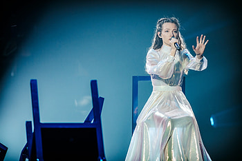 Amanda Georgiadi Tenfjord, Greek singer, All details, Rehearsal HD wallpaper