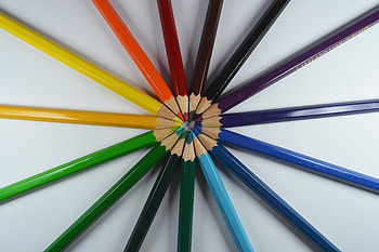 Miscellanea, Miscellaneous, Multicolored, Motley, Colored Pencils, Imprisoned, Colour Pencils, Cloistered HD wallpaper