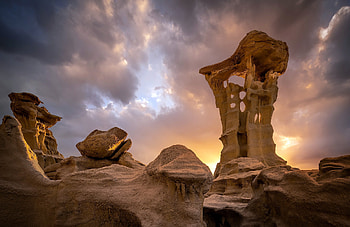 Chaco altar in New Mexico, Peter Bhringer, , Background HD wallpaper
