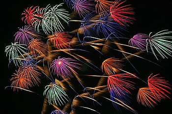 Colorful Firework, colorful, beautiful, firework HD wallpaper
