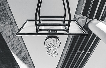 Sports, Basketball, Grid, Ring, Bw, Chb HD wallpaper