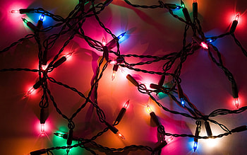 Christmas lights , Festive display, Vibrant colors, Holiday atmosphere HD wallpaper