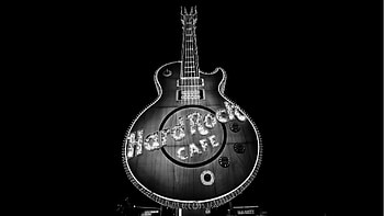 Hard rock sign, Heavy metal poster, Guitar art, Rock music ry HD wallpaper