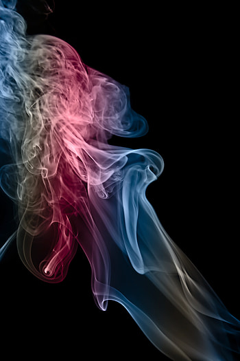 Abstract, Smoke, Multicolored, Motley, Shroud, Smoke Clouds HD phone wallpaper