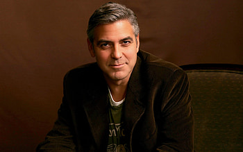 George Clooney, , Striking background , Mesmerizing presence HD wallpaper