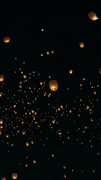 Sky lanterns, Lanterns HD phone wallpaper