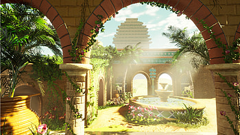 Hanging Gardens, Babylon, Artstation HD wallpaper