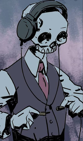 Skull, aesthetic, art, music, fictional character HD phone wallpaper
