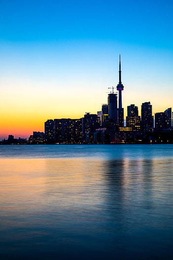 Toronto Skyline, Travels, Dusk, Leonardo Patrizi HD phone wallpaper