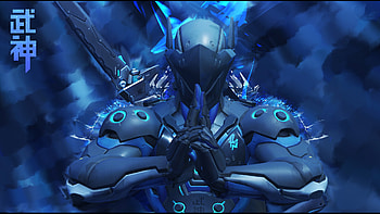 ... Overwatch - Genji Carbon Fiber by Akaniya HD wallpaper
