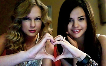 Taylor Swift & Selena Gomez, taylor swift, gomez, taylor swift fan symbol, selena, taylor, swift, selena gomez HD wallpaper