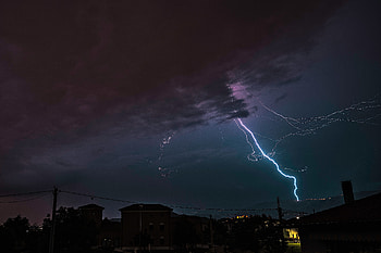 Sky, Night, Dark, Overcast, Mainly Cloudy, Storm, Thunderstorm HD wallpaper
