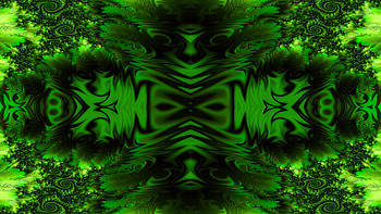 Trippy Psychedelic Fractal, trippy, psychedelic, aesthetic, green, black, Abstract, fractal, abstract green, abstract black HD wallpaper